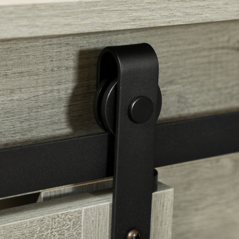 Koiranhäkki sisäkäyttöön kahdelle koiralle, teräs ja MDF, 120 x 60 x 88,5 cm, harmaa