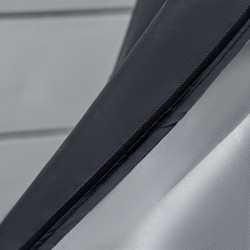 Riipputuolin suojapeite ulkokäyttöön 210D Oxford Ø115 x 190 cm musta