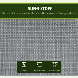 Puutarhakeinu 3 hengelle säädettävällä aurinkokatoksella 200x133x176 cm tummanharmaa