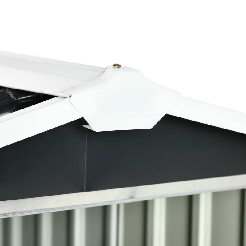 Metallinen suoja robottiruohonleikkurille, sinkitty teräs, 86 x 100 x 63 cm, tummanharmaa