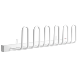 Sähkökäyttöinen seinään asennettava kenkäkuivain teräs 76 x 13 x 17 cm valkoinen