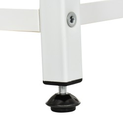 Kukkateline ja kasviteline 7 tasoa teräsrunko 65 x 23 x 94,5 cm valkoinen