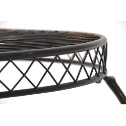 Nostalginen Sheela-puutarhapöytä raudasta antiikkipatinalla, 90 cm