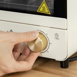 Miniuuni 15 L pöytäliesi, säädettävä lämpötila, ajastin 0–60 min, 1000 W, cremevalkoinen