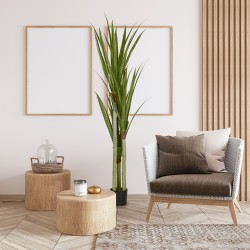 Tekokasvi yucca ruukussa 190 cm, PEVA-muovi, smaragdinvihreä