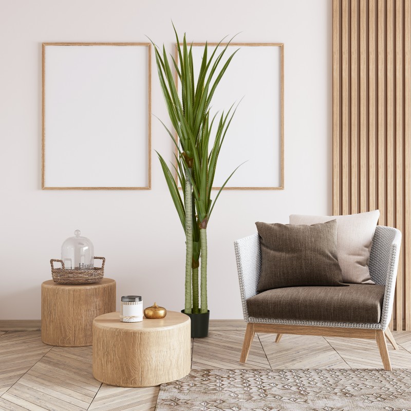 Tekokasvi yucca ruukussa 190 cm, PEVA-muovi, smaragdinvihreä