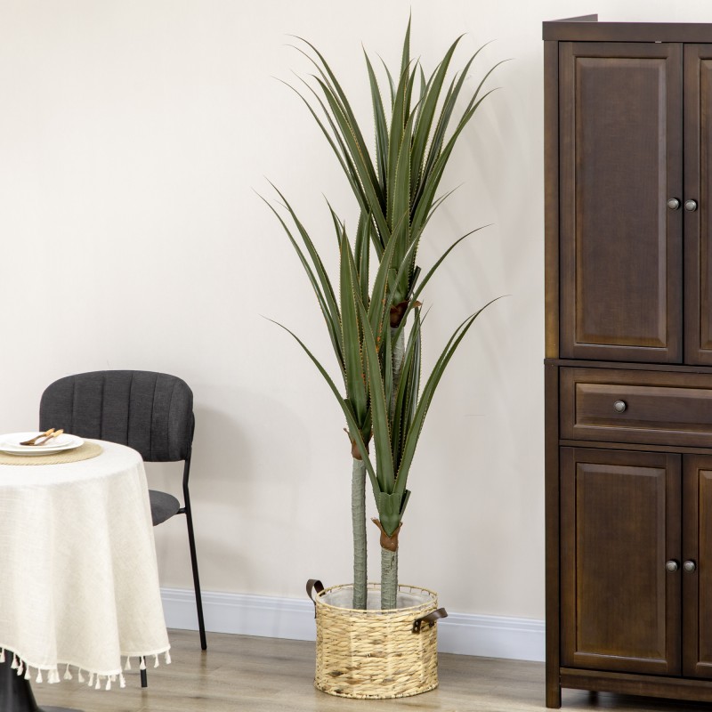 Tekokasvi yucca ruukussa 190 cm, PEVA-muovi, smaragdinvihreä