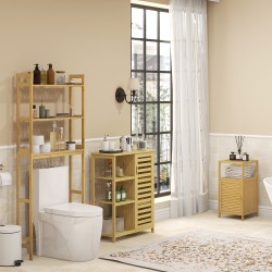Kylpyhuonekaappi bambusta 33 x 36,5 x 67 cm, luonnonpuu