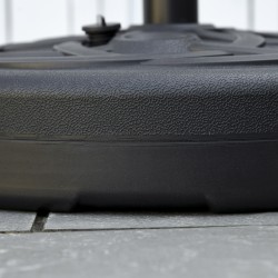 Puutarjavarjon jalusta täytettävä muovi/metalli Ø56 x 30,5 cm musta