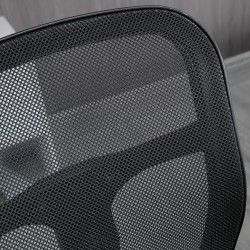 Ergonominen työ- ja piirustustuoli jalkatuella, verkkoselkänoja, säädettävä korkeus 59x59x95–115 cm, musta