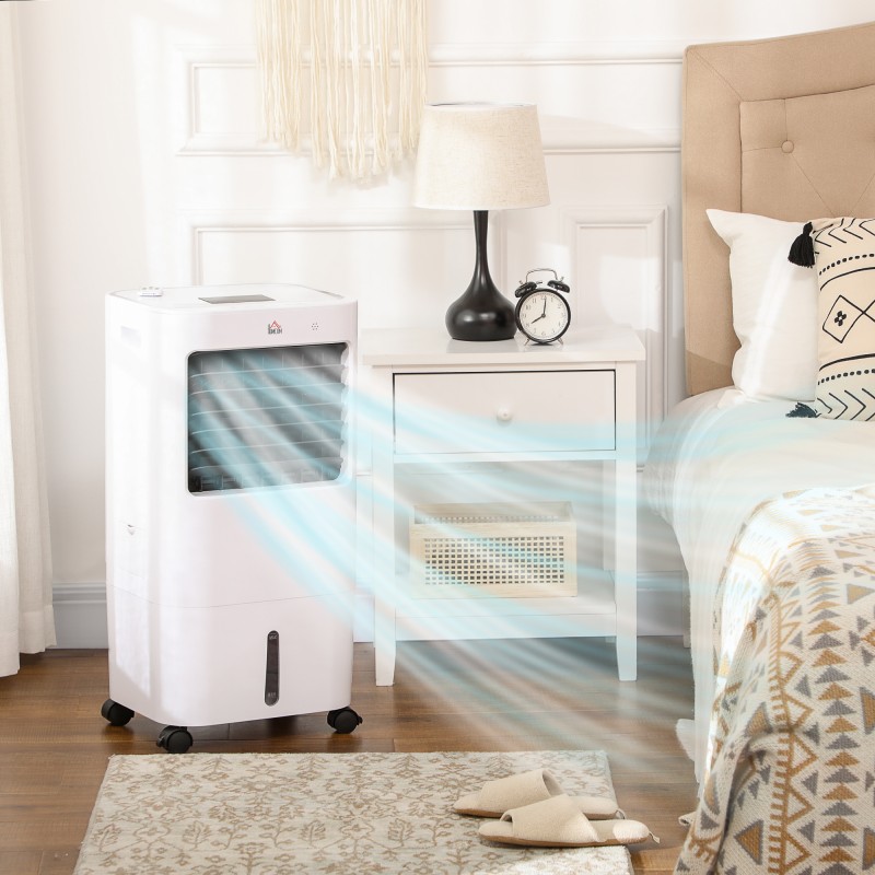 Siirrettävä ilmaviilennin 3 toimintotilaa 15 l vesisäiliö ajastin kaukosäädin valkoinen