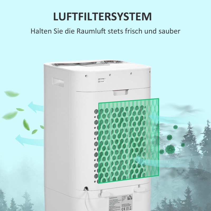 Siirrettävä ilmaviilennin 3 toimintotilaa 15 l vesisäiliö ajastin kaukosäädin valkoinen