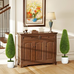 Tekokasvi setti 2 kpl sypressin tyylinen 90 cm ruukussa vihreä valkoinen