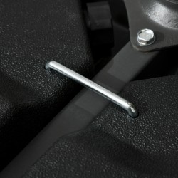 Aurinkovarjon ristijalan painosarja, täytettävä vesi/hiekka, muovi, 4 osaa, 103 x 103 x 8,3 cm, musta