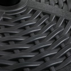 Aurinkovarjon jalusta ulkokäyttöön, HDPE-muovi ja sementti, Ø45 cm, 9,5 kg, musta