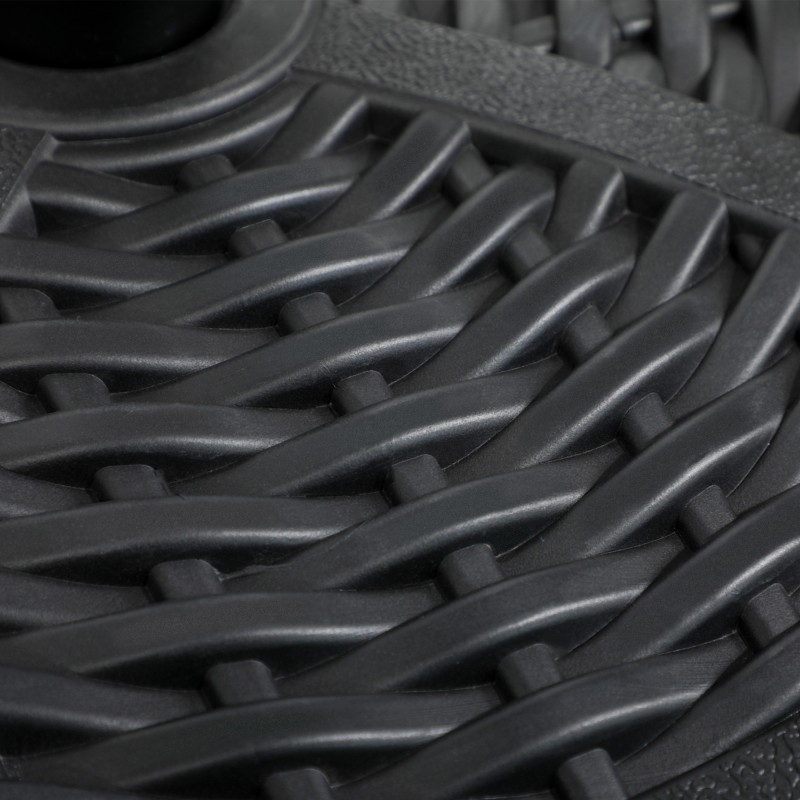 Aurinkovarjon jalusta ulkokäyttöön, HDPE-muovi ja sementti, Ø45 cm, 9,5 kg, musta