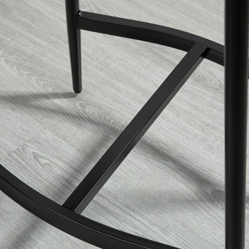 Baarijakkara 2 kpl, mikrokuituistuin, teräsrunko, 120 kg, harmaa/musta