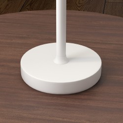 Ladattava LED-pöytävalaisin kosketuskytkimellä, 3 valonsävyä, metalli, valkoinen