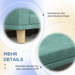 Koiransohva lemmikkisohva, puurunko, 98 x 67 x 25 cm, vihreä