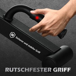 Tankonostin maastavetoon, terästä, maks. 200 kg, 50 x 12 x 33 cm, musta