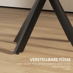 Pyöreä ruokapöytä keittiöön 2–4 hengelle MDF/teräs Ø75 x 75 cm ruskea-musta