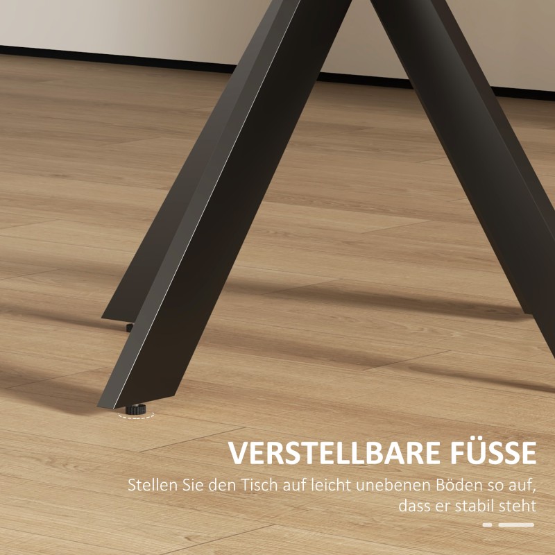 Pyöreä ruokapöytä keittiöön 2–4 hengelle MDF/teräs Ø75 x 75 cm ruskea-musta