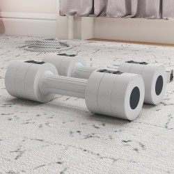 Säädettävä käsipainosetti koko kehon harjoitteluun 2 x 2,5 kg valkoinen muovi/teräs