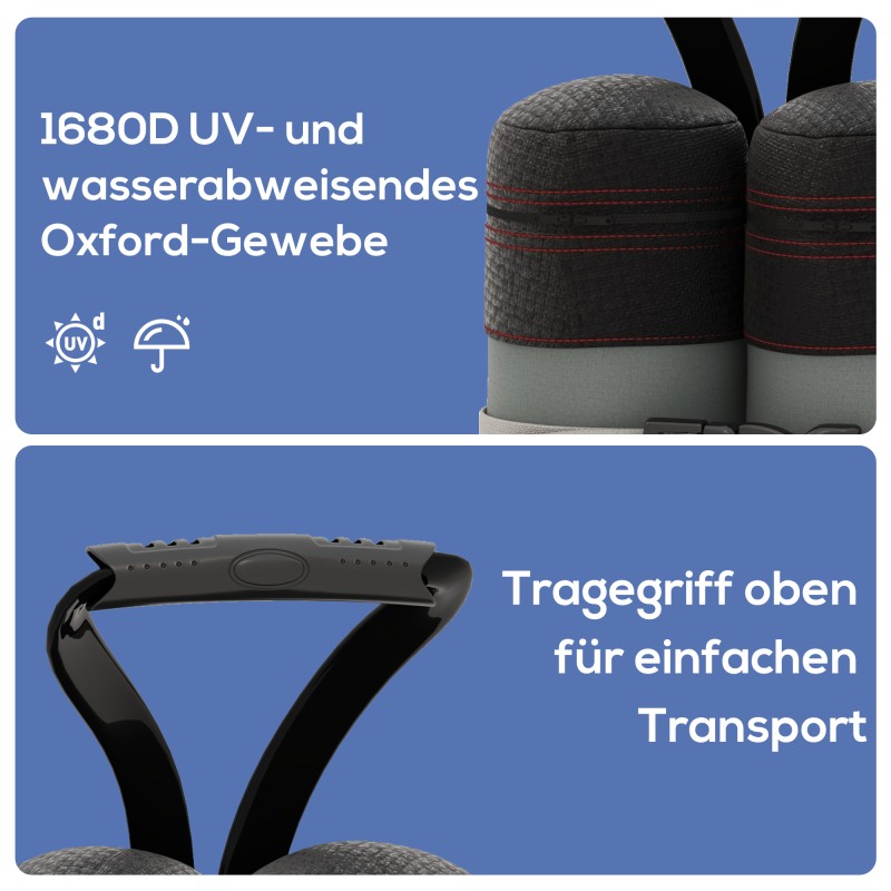 Hiekkapussit paviljongille ja teltalle 4 kpl, täytettävä 12 kg, säänkestävä 1680D polyesteri, musta