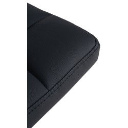 Moderni säädettävä baarijakkara keinonahkaverhoilulla ja selkänojalla