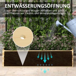 Korkea istutuslaatikko köynnöstuella, kuusipuu ja teräs, 80x38x145 cm, luonnonpuu/musta