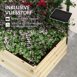 Korkea istutuslaatikko köynnöstuella, kuusipuu ja teräs, 80x38x145 cm, luonnonpuu/musta