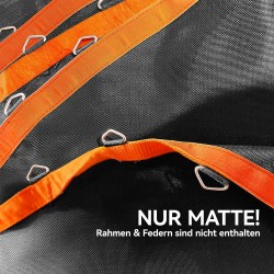 Trampoliinimatto 3,66 m trampoliiniin, polypropeeni, Ø323 cm, 72 V-rengasta, oranssi