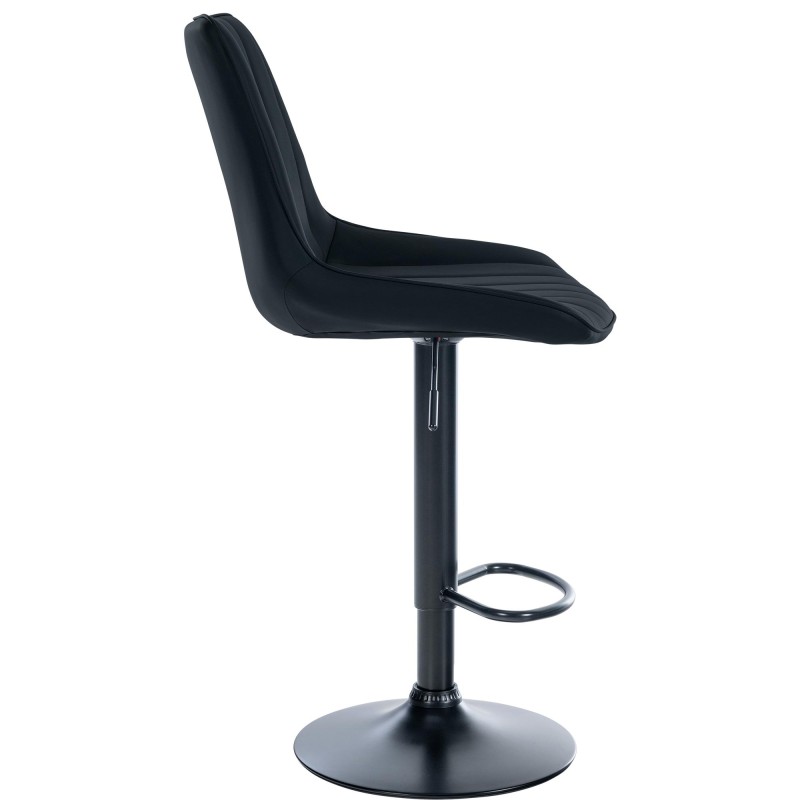 Moderni korkeussäädettävä keinonahkainen baarituoli metallirungolla