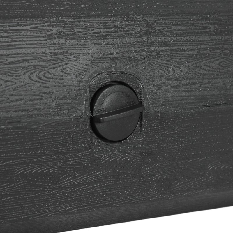 Täytettävä pihavarjon jalusta 40 kg, HDPE-muovi ja teräs, 49x49 cm, musta