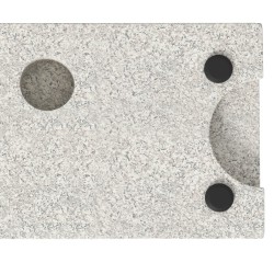 Pihavarjon jalusta 25 kg graniittia, parvekkeelle ja terassille, 32/38/48 mm, harmaa
