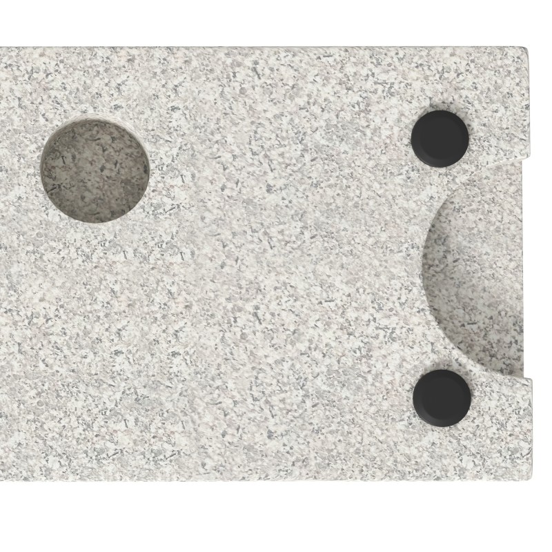 Pihavarjon jalusta 25 kg graniittia, parvekkeelle ja terassille, 32/38/48 mm, harmaa