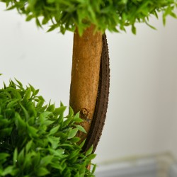 Tekokasvi tuija 3 palloa 110 cm UV-suojattu sisä- ja ulkokäyttöön vihreä ruukussa