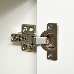 Senkki / lipasto push-click-mekanismilla, lastulevy, 117 x 36 x 74 cm, valkoinen