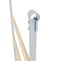 Kanojen orsirakenne 4–6 kanalle, 4 puuorsipuuta, galvanoitu teräs, 140 x 86 cm, ulkokäyttöön