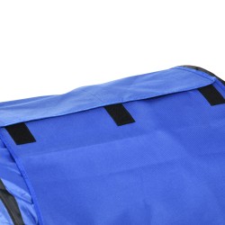 Koirien agilitysetti 7-osainen, muovi, säädettävät esteet ja hypyrengas, 2 tunnelia, sininen valkoinen oranssi