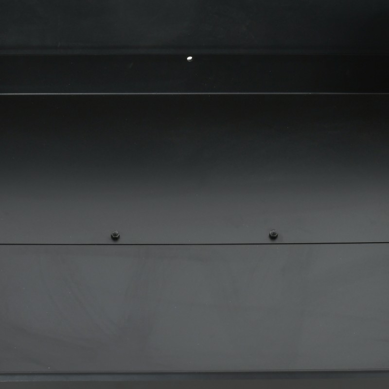 Hiiligrilli grillivaunu kahdella grilliritilällä metallia 113 x 53,5 x 82,5 cm musta