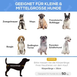 Koiransänky jalallinen mesh-verkkokankaalla teräsrunko 91 x 69 x 29 cm musta