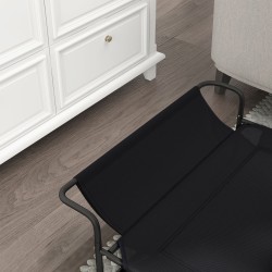 Koiransänky jalallinen mesh-verkkokankaalla teräsrunko 91 x 69 x 29 cm musta