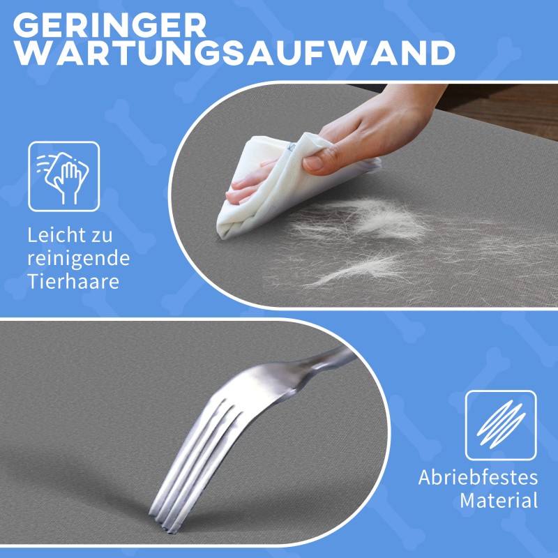 Koiransänky pienille koirille, taittuva ja korotettu teräsrunko, 71x58x20 cm, harmaa, max 10 kg