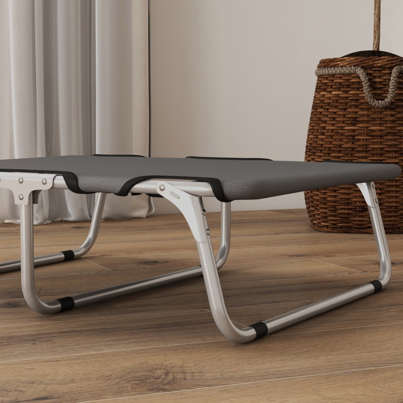 Koiransänky pienille koirille, taittuva ja korotettu teräsrunko, 71x58x20 cm, harmaa, max 10 kg