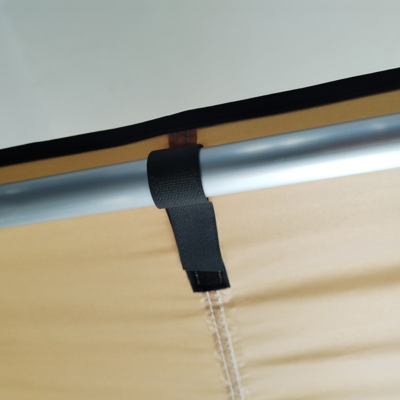 Auton sivuteltta katosteltta ulkoteltaksi, Oxford-kangas 160 x 250 x 125–225 cm, khaki