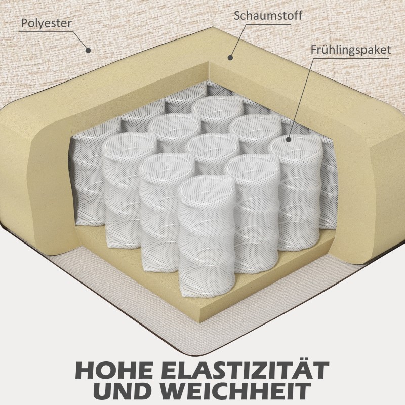 2-istuttava samettimainen sohva, kompakti, 134 x 71 x 82 cm, beige