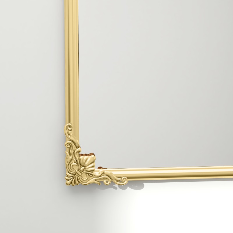 Seinäpeili barokkityylinen lasi/metalli/MDF 60 x 3 x 87 cm kultasävy