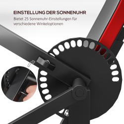 Hauis- ja ojentajalaite kotisalille, teräs ja keinonahka, säädettävä, musta