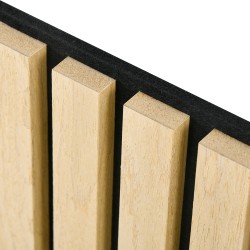 Akustiikkapaneeli seinälle MDF & polyesteri 60 x 60 cm 4 kpl tammi